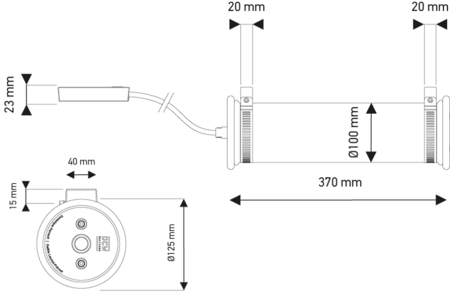 DCW In the Tube 100-350 Wandleuchte