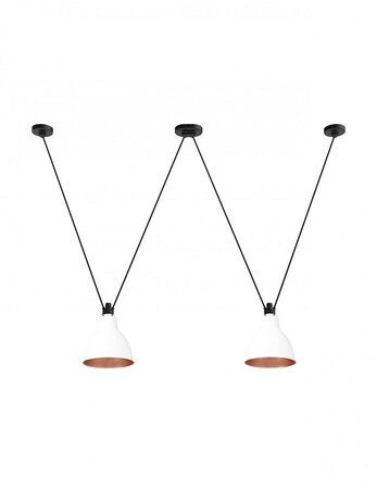 DCW Les Acrobates De Gras N°324 - Round - White & Copper Inside
