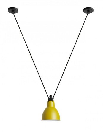 DCW Lampe Acrobates de Gras N°323 L Pendelleuchte Rund - Yellow