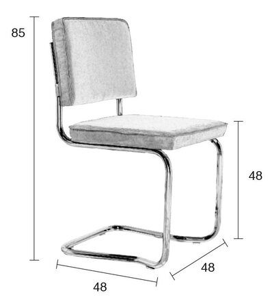Zuiver Ridge Kink Rib Chair