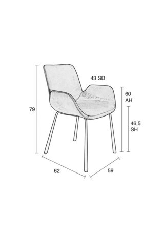 Zuiver Brit LL Armchair
