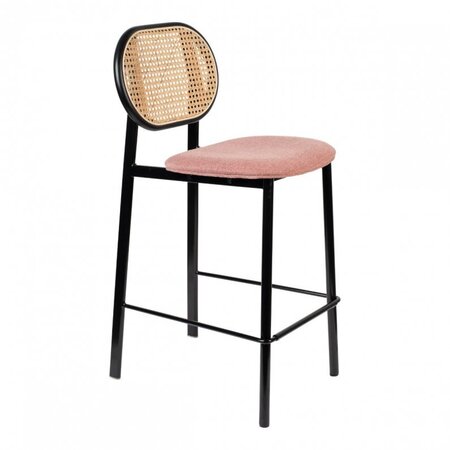 Zuiver Spike Counter Stool 64.5 cm - Natural/Pink
