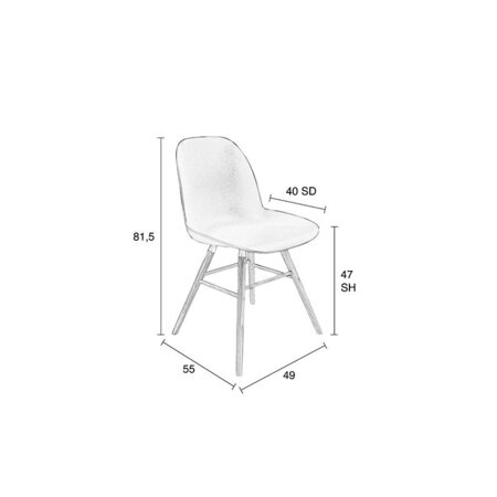 Zuiver Albert Kuip Chair All Black