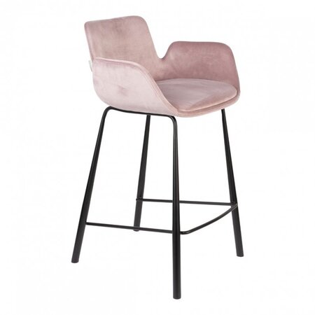 Zuiver Brit Counter Stool - Pink