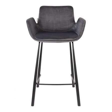 Zuiver Brit Counter Stool - Dark Grey