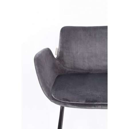 Zuiver Brit Counter Stool - Dark Grey