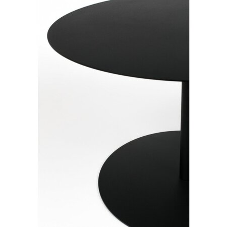 Zuiver Snow Side Table Round M Black