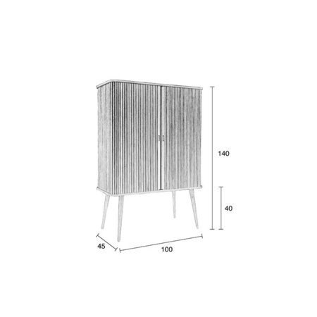 Zuiver Barbier Cabinet Black