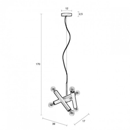 Zuiver Hawk Pendant Lamp Triple