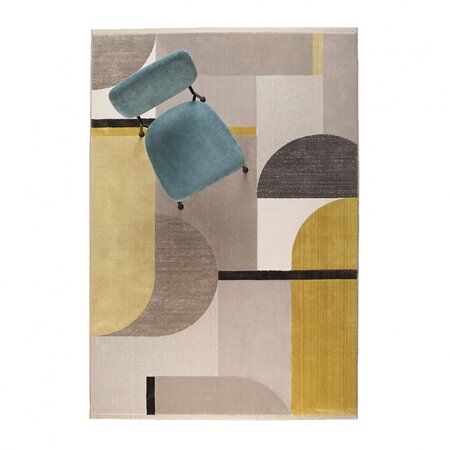 Zuiver Hilton Carpet - Grey/Yellow