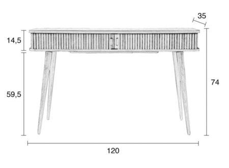 Zuiver Barbier Console Table Naturel