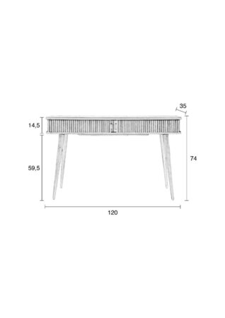 Zuiver Barbier Console Table Walnut