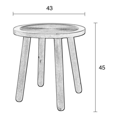 Zuiver Dendron Side Table Small