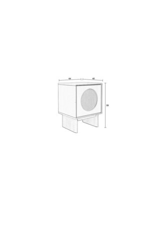 Zuiver Side Table / Bedstand Twin - Nachttisch