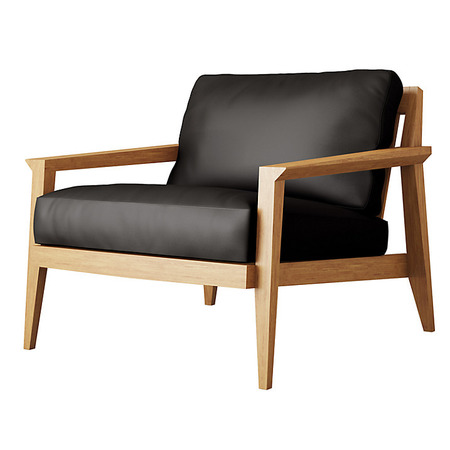 Case Stanley Leather Armchair - Black