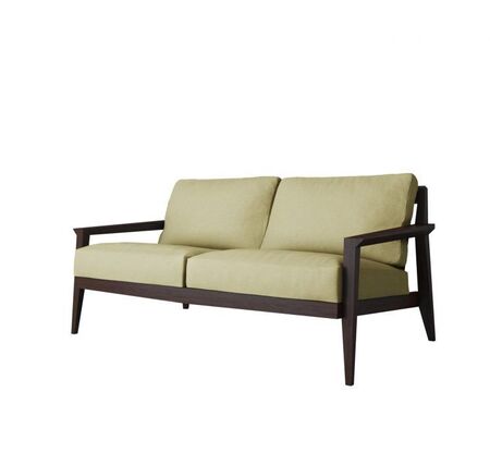 Case Stanley 2-Seater Sofa - Black Frame - Fabric Miriam#2 Putty