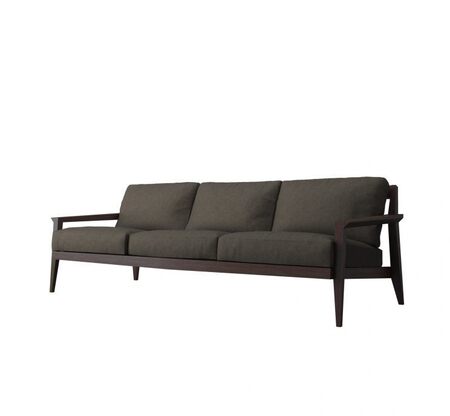 Case Stanley 3-Seater Sofa - Black Frame - Fabric Miriam#8 Charcoal