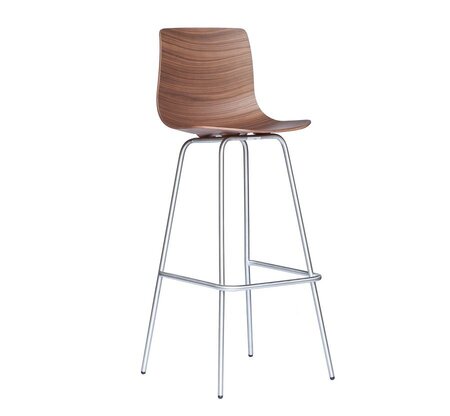 Case Loku Bar Stool (Tubular Base) - Stainless Steel Frame