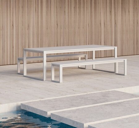 Case Furniture Eos - Tisch 250 x 100 cm - White