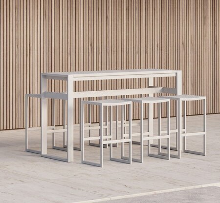 Case Eos Rectangular Bar Table - White