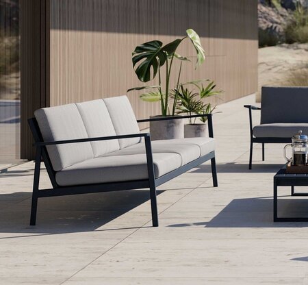 Case Eos 3-Seater Sofa - Black