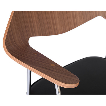 Case Furniture 675 - Stuhl - Walnut and Chrome