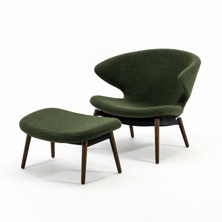 Case Ella - Lounge Sessel - moss-walnut