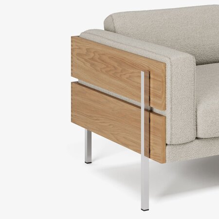 Case Forum -  Armsessel - Oak / Chalk