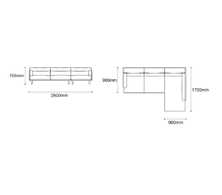 Case Linn Sectional - Ecksofa Links
