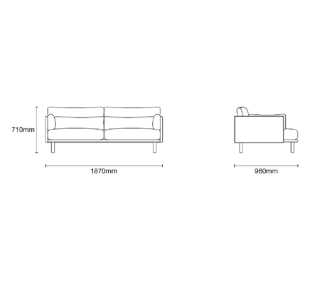 Case Furniture Linn 1.9m - 2-Sitzer Sofa