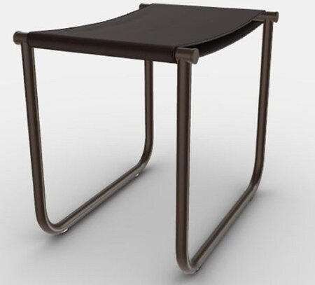 Cassina 9 Tabouret - Hocker - Braun Lackiert - Schwarz