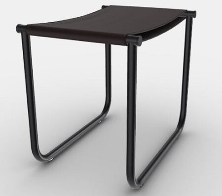 Cassina 9 Tabouret - Hocker - Schwarz Lackiert