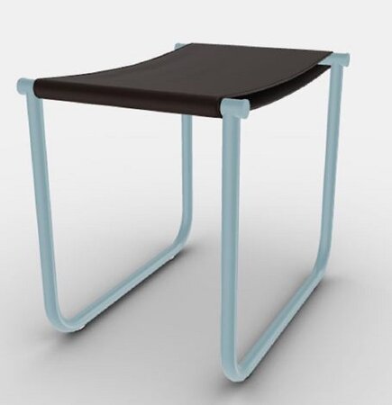 Cassina 9 Tabouret - Hocker - Hellblau Lackiert