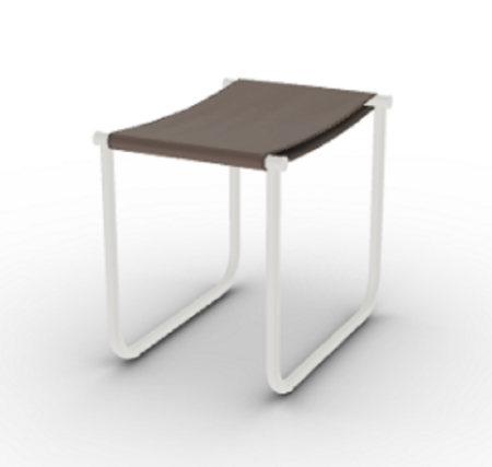 Cassina 9 Tabouret - Hocker - Elfenbein_Lackiert_Schlamm
