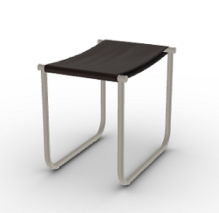 Cassina 9 Tabouret - Hocker - Schlamm_Lackiert_Tabakbraun
