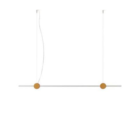 Cassina Eitie Line - Pendelleuchte - B: 132 cm - Rot / Gold 