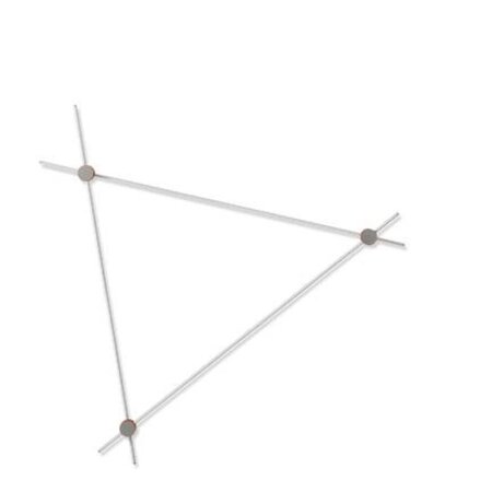 Cassina Eitie Triangle Wall - Wandleuchte - 170 - Schwarz / Gold