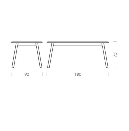 Gazzda Teska Table - 180 x 90 cm