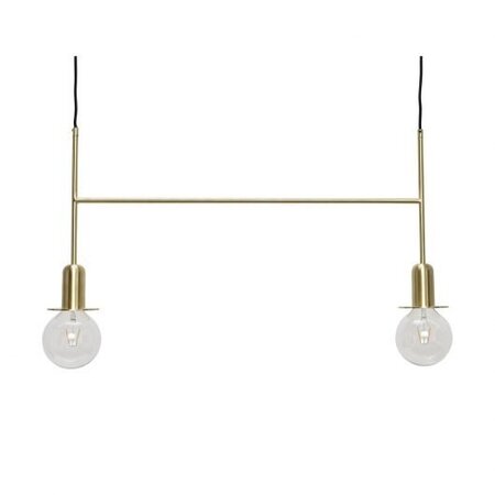 Huebsch Lampe m Birne Metall Messing