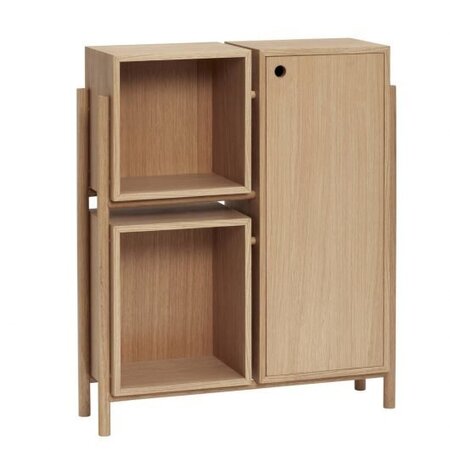 Huebsch Kommode m Fach Eiche natur h90cm