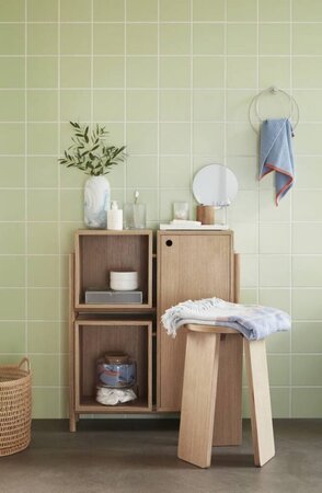 Huebsch Kommode m Fach Eiche natur h90cm