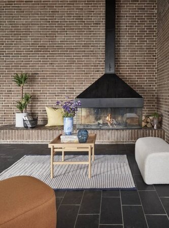 Huebsch Puff Stoff beige