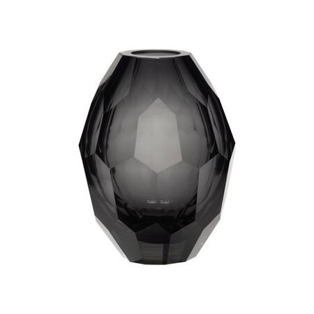 Huebsch Vase glas klar - Grau