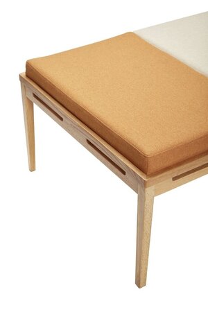 Huebsch Daybed Eiche/Stoff Beige/Orange