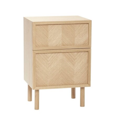 Huebsch Kommode Eiche Fsc Natur 40X30Xh60Cm