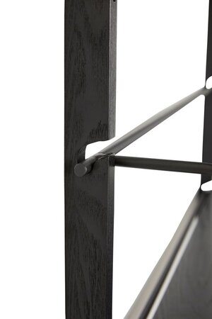 Huebsch Regal Metall/Asche Fsc Schwarz