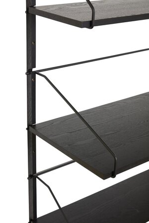 Huebsch Regal Metall/Asche Fsc Schwarz