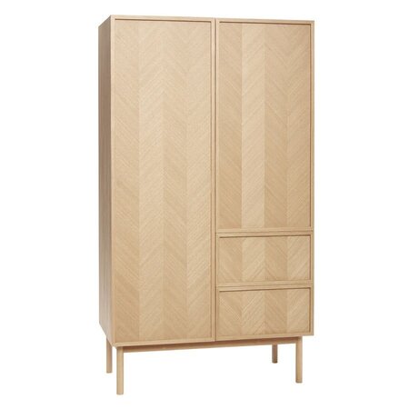 Huebsch Schrank Eiche Fsc Natur 100X52X180Cm