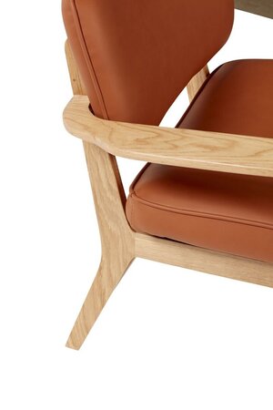 Huebsch Loungestuhl Eiche Fsc Oeko-Tex - Braun, Natur