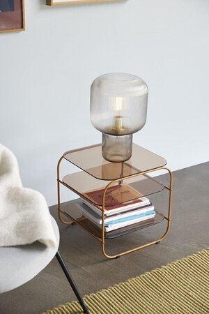 Huebsch Echo Side Table Brown/Orange